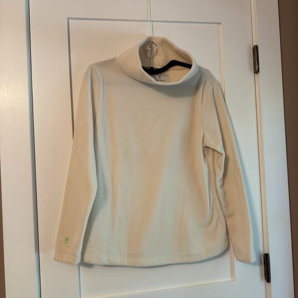 Dudley Stephens Cream Turtleneck Vello Fleece - Picture 1 of 4